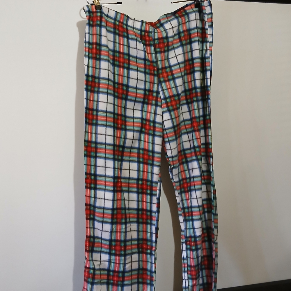 Kinnly Women plaid multi color pajamas pants Size XL NWOT